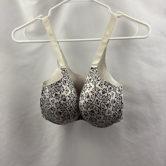 SOMA Vanishing Back Full Coverage Bra - 34DD Black White Front Close - Picture 2 of 11